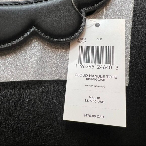 Coach Cloud Handle Tote In Coachtopia Leather Black - Picture 7 of 16